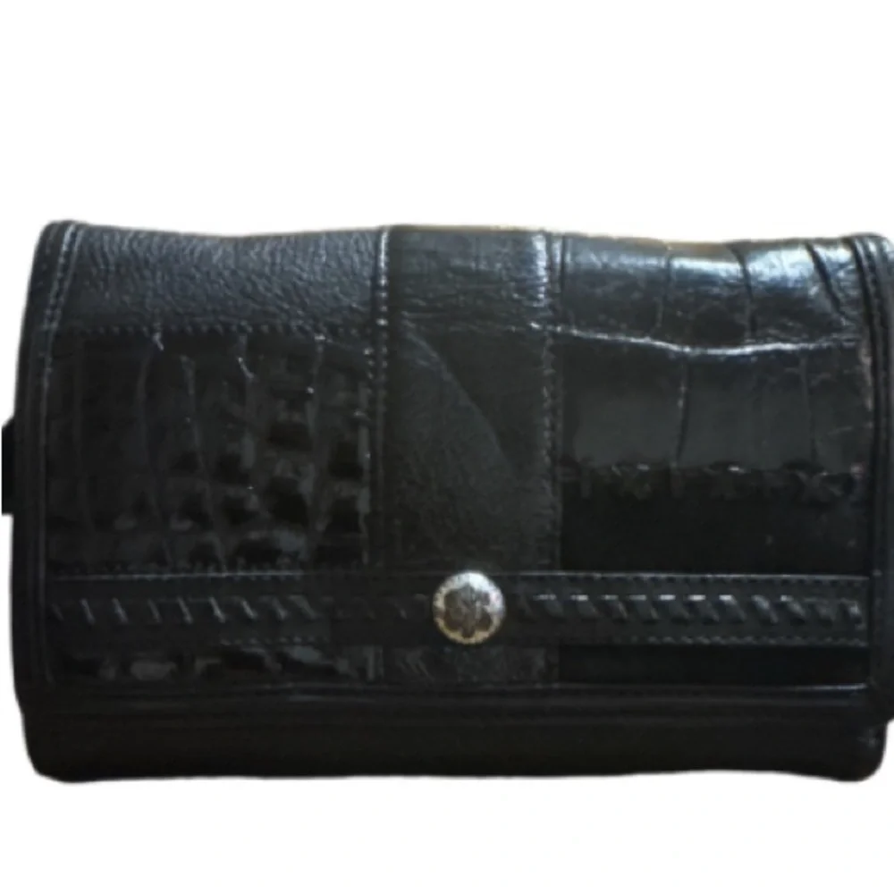 Brighton large wallet crossbody leather multimedia bag checkbook holder